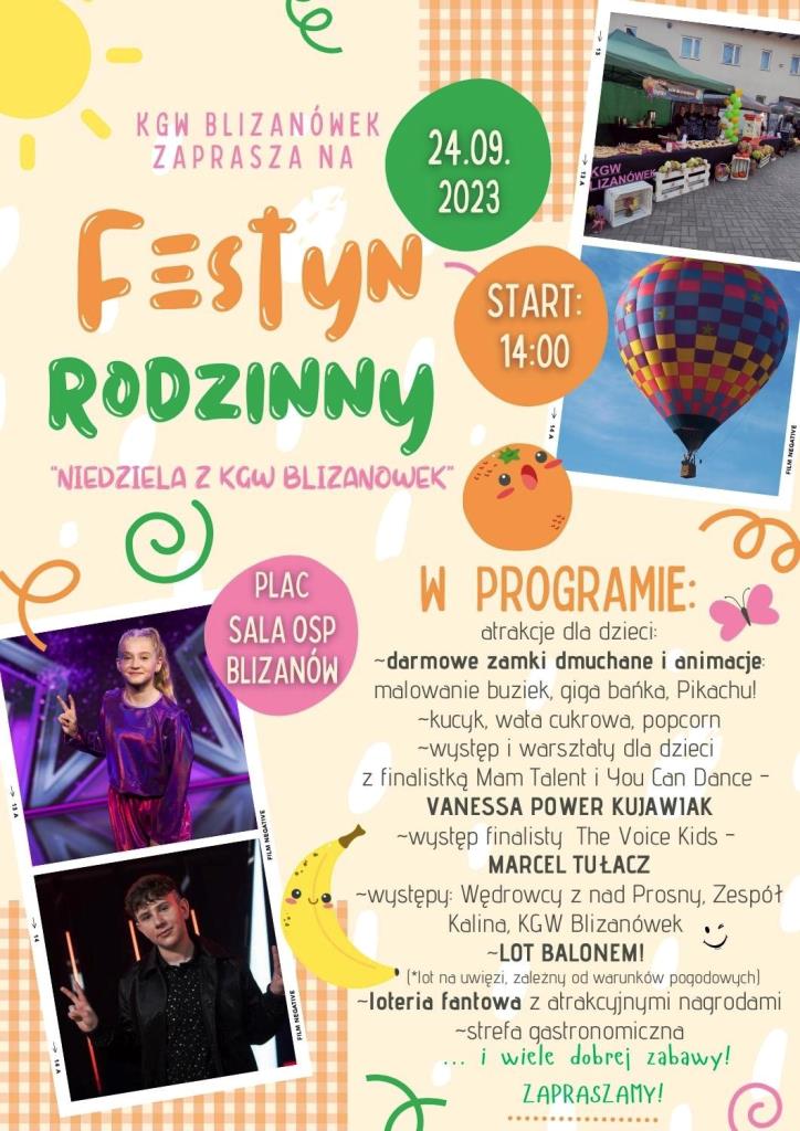 Festyn w Blizanowie – 24 września