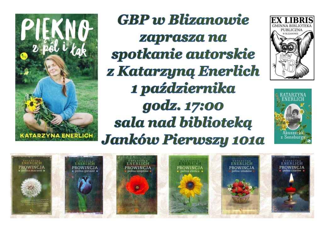 Spotkanie z pisarką Katarzyną Enerlich