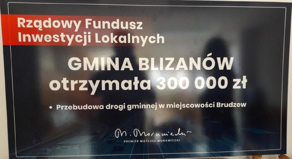 Droga w Brudzewie z Rządowego Funduszu Inwestycji Lokalnych