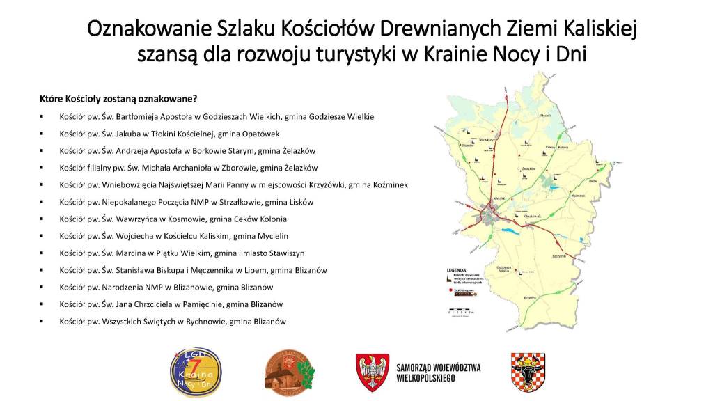 Szlak Kościołów Drewnianych zostanie oznakowany
