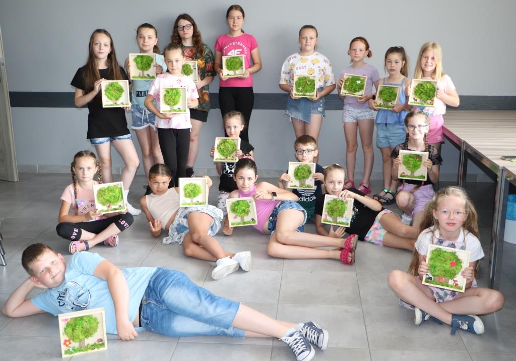 Zielone obrazy z mchu chrobotka