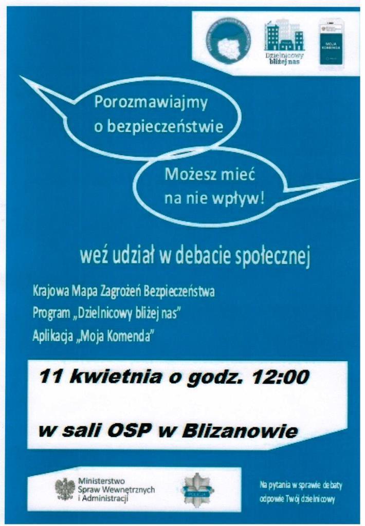 Policjanci zapraszają na debatę