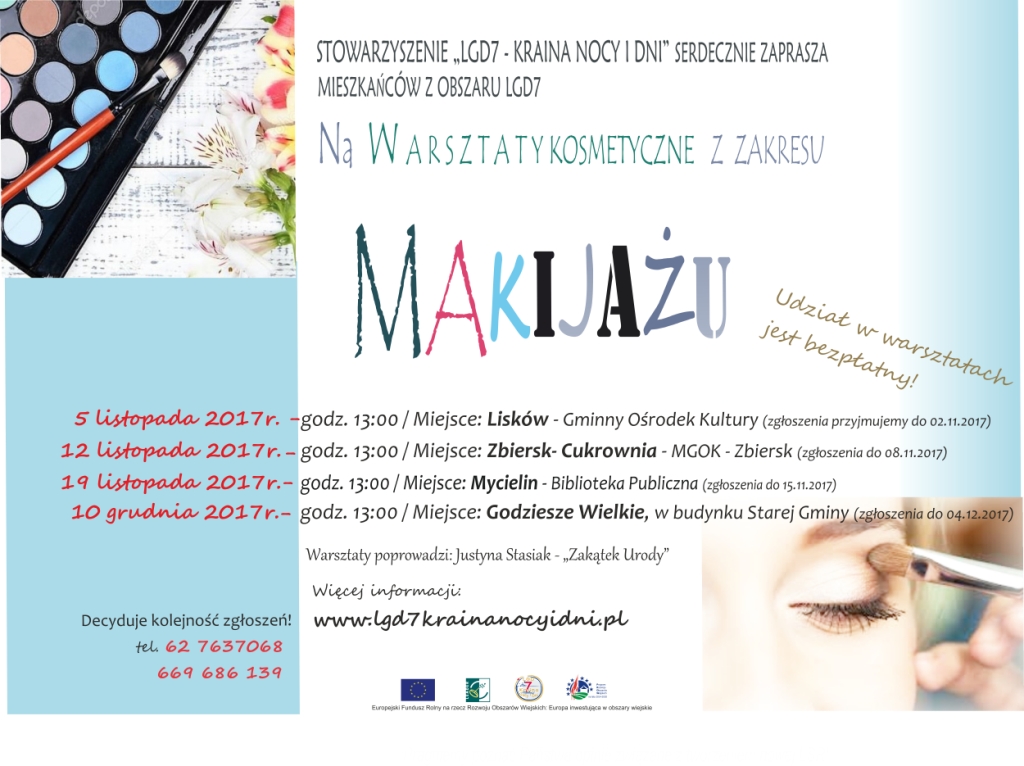 Warsztaty kosmetyczne z zakresu makijażu